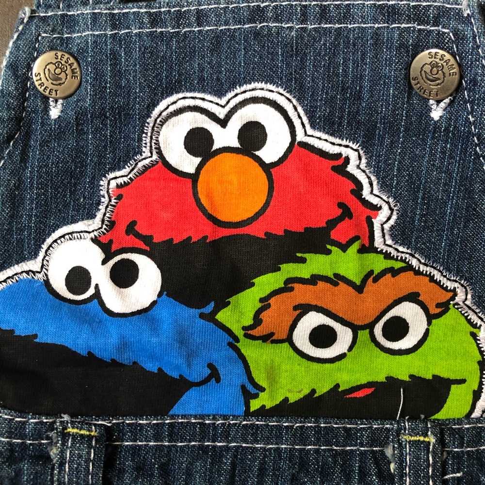 Sesame Street 12m Jeans jumper sit. - Picture 7 of 7